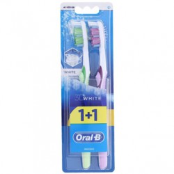 Зубная щетка, oral-b (Орал-би) 3Д Уайт отбеливание 40 средняя +Бонус 1+1