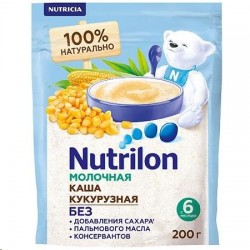 Каша молочная, Nutrilon (Нутрилон) 200 г кукурузная с 6 мес зип-пакет