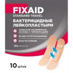 Лейкопластырь бактерицидный, Fixaid (Фиксэйд) р. 19ммх72мм 10 шт Стандарт Трэвел полимерный набор телесный