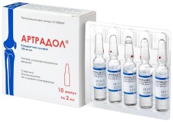 Артрадол р-р для в/м введ. 100 мг/мл 2 мл 10 шт.
