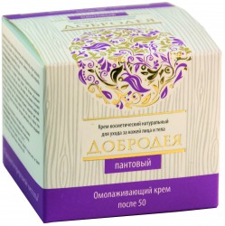 Крем Добродея пантовый омолаживающий после 50 30 мл