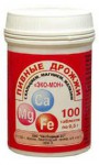 Дрожжи пивные, таблетки 500 мг 100 шт Эко-Мон с железом
