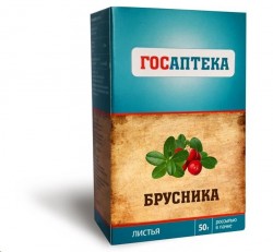 Брусники листья Госаптека 1 шт. сырье 50 г