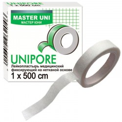 Лейкопластырь Master Uni на нетканой основе р. 1смх500см 1 шт.